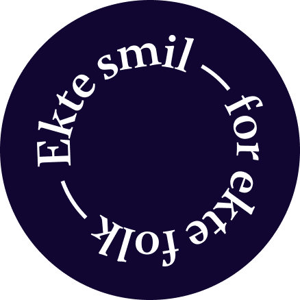 Badge: Ekte smil for ekte folk