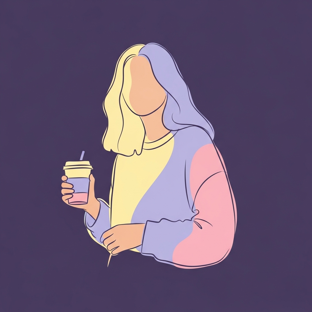 illustrasjon av kvinne