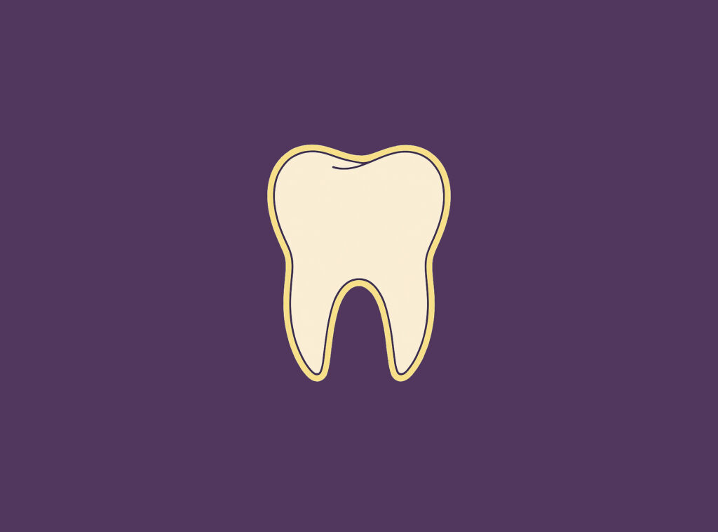 tann-illustrasjon-gul